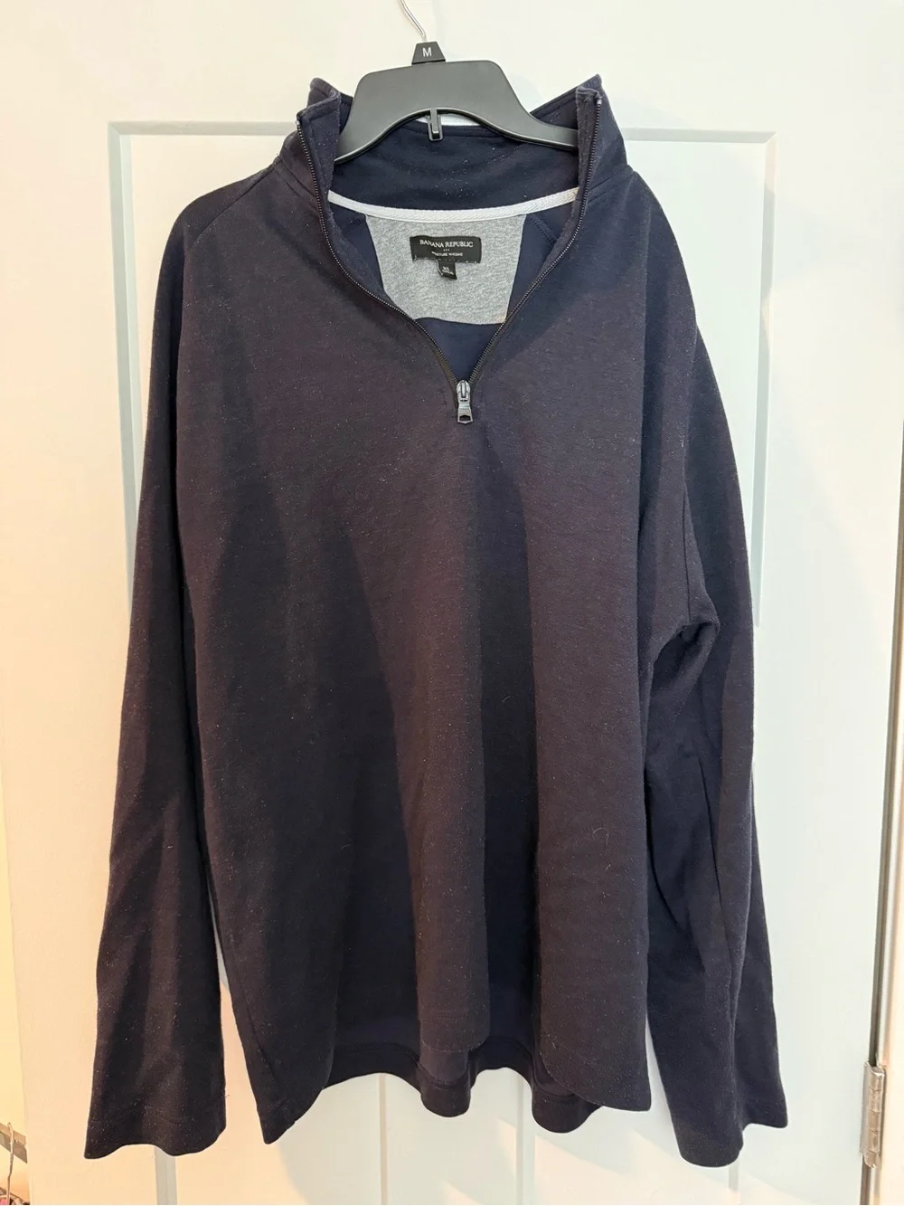 Banana Republic Men’s Dark Navy Half-Zip Pullover